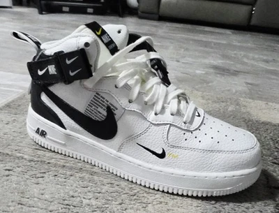 Nike Air Force 1 '07 Mid White Black for Sale | Authenticity
