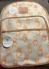 Disney Winnie the Pooh Diaper Bag Backpack, Changing Pad, Multiple Pockets