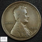 1909 S Lincoln Wheat Copper Cent 1C