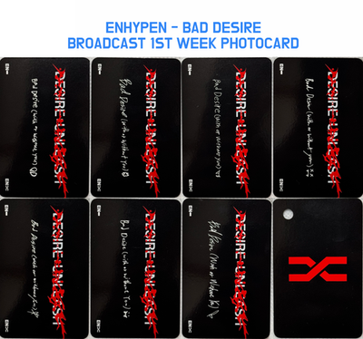 ENHYPEN] DESIRE : UNLEASH [BAD DESIRE] Broadcast Photocard | eBay