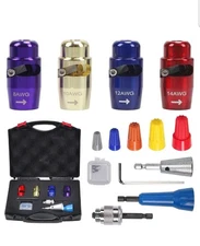 Wire Stripper or Twisting Tool Kit for Use w/ Drill - 8AWG, 10AWG, 12AWG, 14AWG