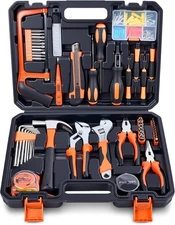 160 Piece Tool Set, Basic Home and Car Tool Kit with Tool Box, Automotive Apartm