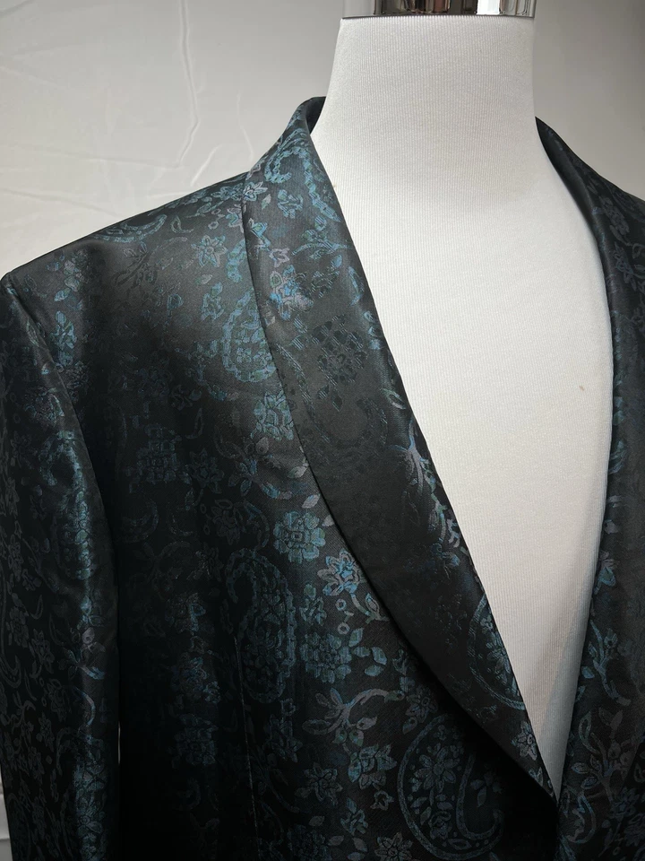 Tallia Мужская 54L синий пейсли Jacquard Sport пальто Blazer куртка - Изображение 3 из 4