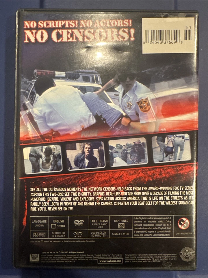 Cops Too Hot For TV The Bad Karma Collection Volumes 1 & 2 DVD 2 Discs - Image 2 of 4