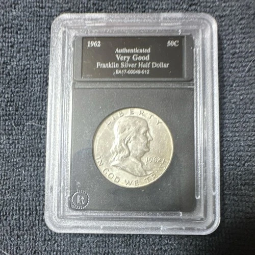 Franklin 1962 Silver Half Dollar 50C Authenticated Very Good