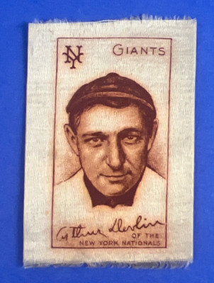 1911 S74 Arthur Devlin Baseball Silk Ny Giants