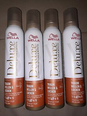 4x 0ml Wella Deluxe Traum Wellen Locken Schaumfestiger Starker Halt Bis 24h Ebay