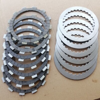 Clutch Friction Steel Plates Set For Suzuki SV400 01-05 SV650 99-02 VX800 90-96