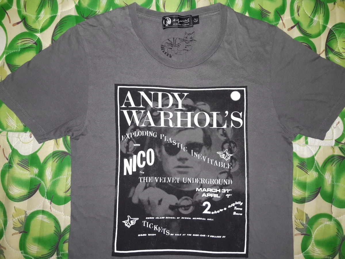 ANDY WARHOL BY HYSTERIC GLAMOUR THE VELVET UNDERGROUND MEN S T SHIRT VINTAGE