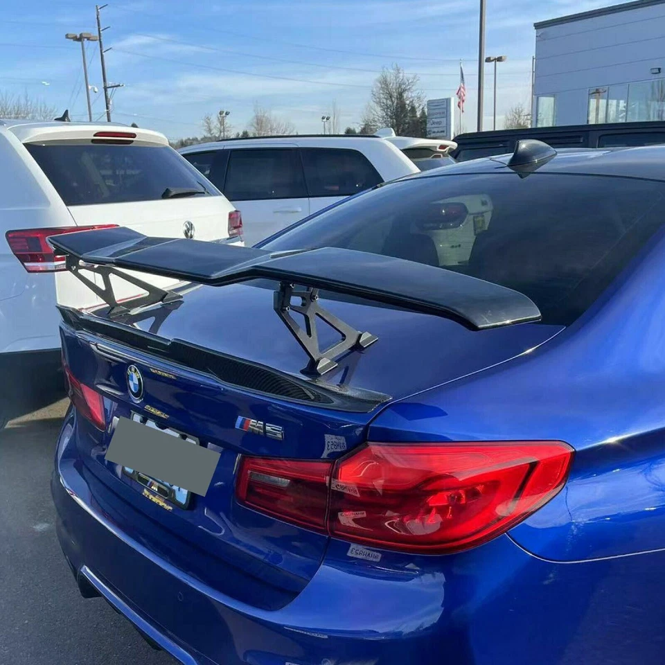 Fit 宝马 3 系列 M3 GT 风格底漆哑光黑色后后备箱翼锅炉 — 第 2/4 张图片