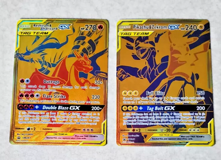 Pokémon TCG: Pikachu & Zekrom-GX and Reshiram & Charizard-GX