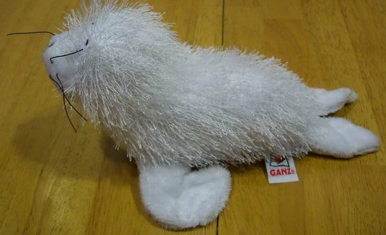Peluche TODO Webkinz FUZZY WHITE SEAL 10" Foto 2 de 3
