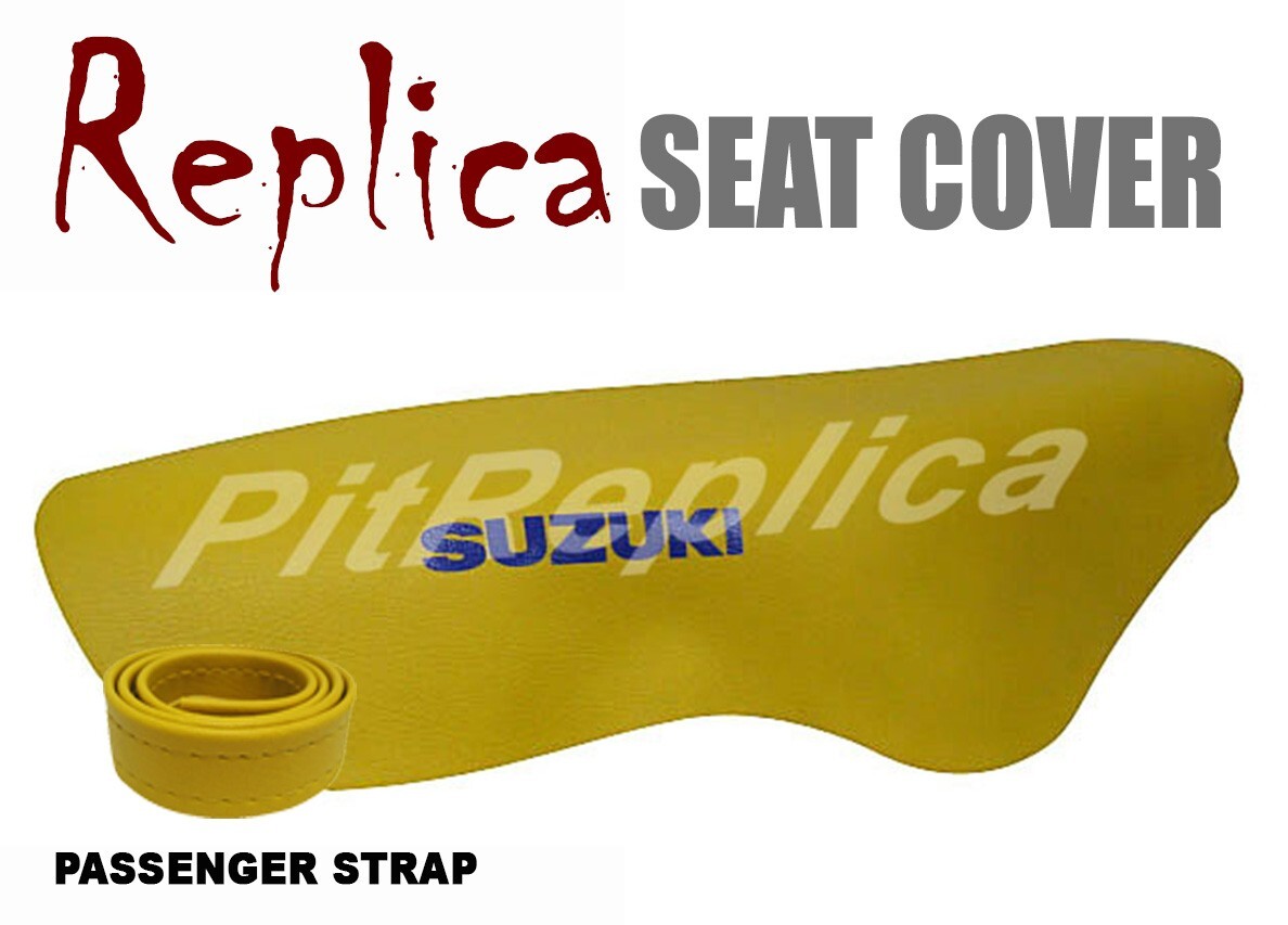 SRI 専用 SUZUKI TS125R TS125 R TS200R TS200 R SEAT COVER W/ STRAP [SSECP