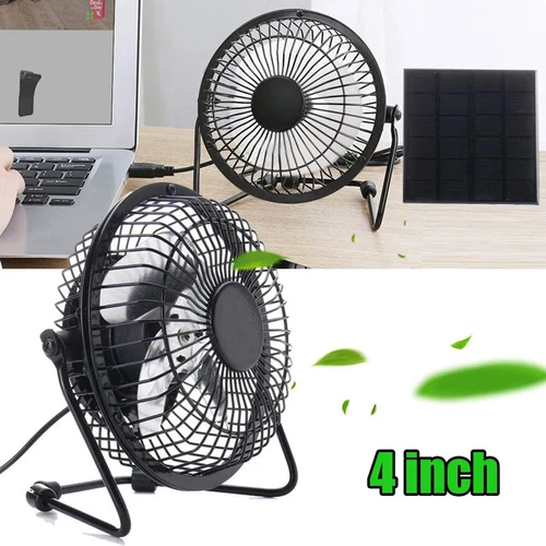 Mini Portable Solar Powered Fan Ventilator Greenhouse Pet Chicken House Cooler - Picture 6 of 11