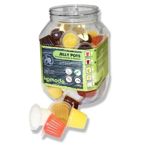 Komodo Jelly Pots Mixed Flavours Jar of 60 Pots for Reptiles - Afbeelding 1 van 1