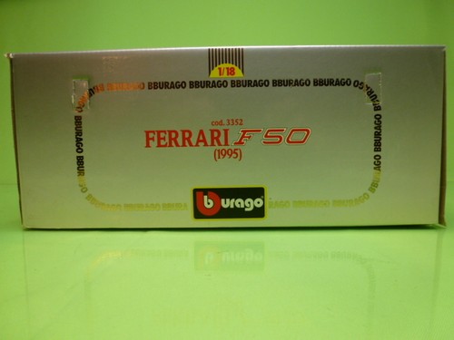 BBURAGO 3352 FERRARI F50 CABRIOLET CONVERTIBLE 1995 PININFARINA - RED 1:18 - Picture 5 of 5