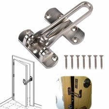Door Lock Stainless Steel Buckle Padlock Latch for Home  Hotel Security Guard