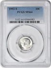 1952-S Roosevelt Dime MS64 PCGS