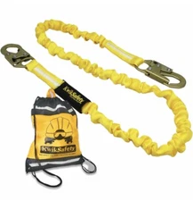 KwikSafety Single Leg Rattler Internal Shock Absorber Safety Lanyard 6ft KS7703