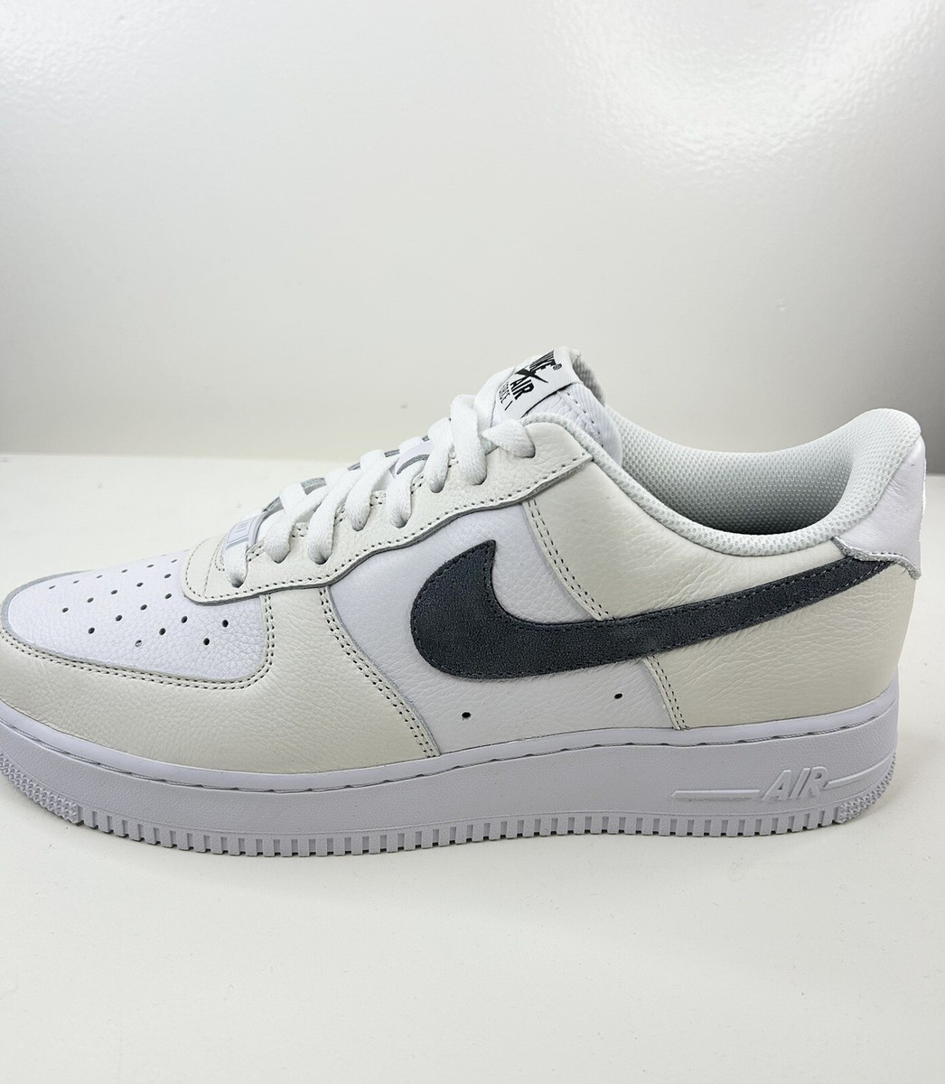 New Mens Size 10.5 Nike Air Force 1 Low White Milk Gray RARE New Mens Size 10.5 Nike Air Force 1 Low White Milk Gray RARE