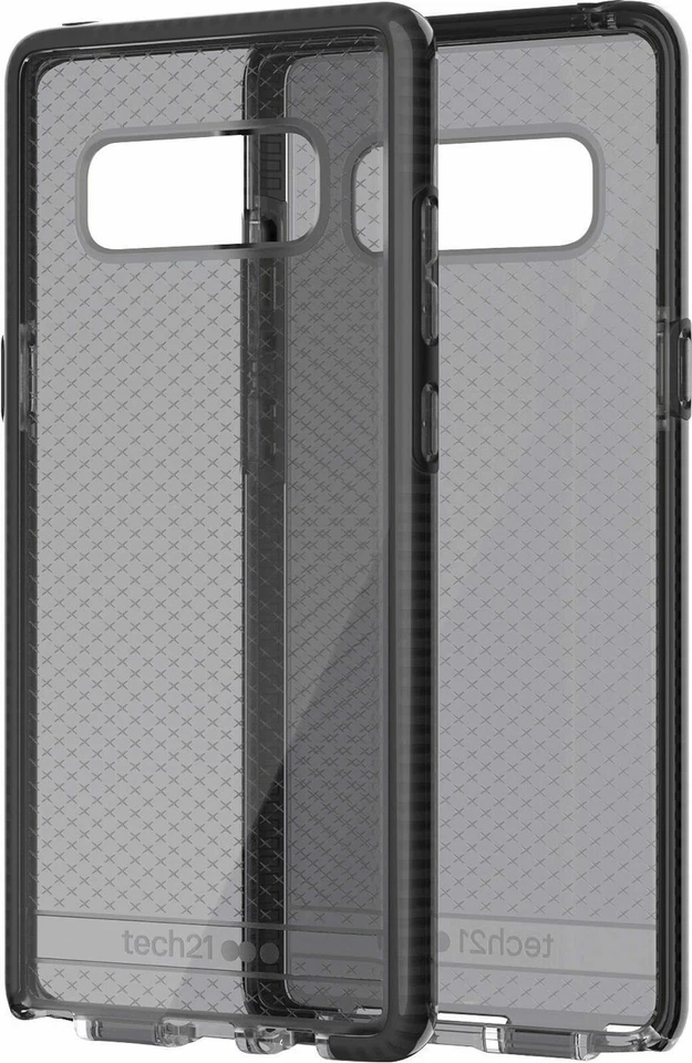 Capa protetora ultrafina Tech21 Evo Check para Samsung Galaxy Note8 esfumaçada/preta - Imagem 4 de 4