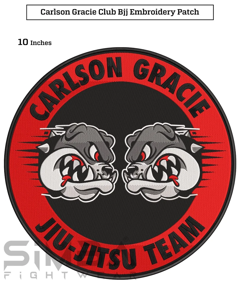Carlson Gracie BJJ Patches Kimono Gi Patches BJJ Embroidery Patches Pack of 3 - Image 2 of 4