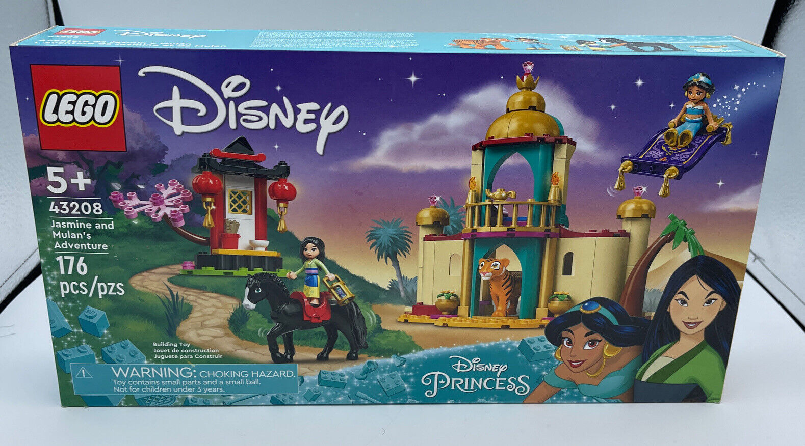 LEGO 43208 Disney Jasmine and Mulan’s Adventure Building Kit  New (176 Pieces)