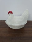 Vintage Westmoreland Milk Glass Hen On Nest Excellent Condition No Chips Cracks