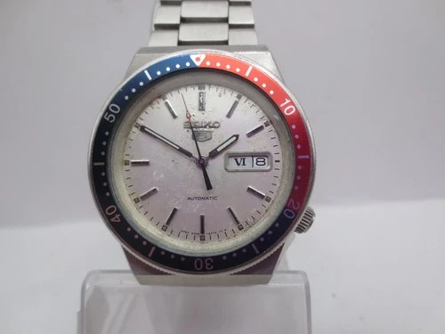 VINTAGE SEIKO SPORTS 6309-8360 DAYDATE STAINLESS STEEL AUTOMATIC MENS DIVERWATCH