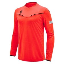 EURO 2024 UEFA REFEREE MAN - MATCH SHIRT LS - FOOTBALL SOCCER MACRON