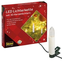 Idena Lichterkette Kerzenlichter 30 Led Warmweiß FüR Innen 38192