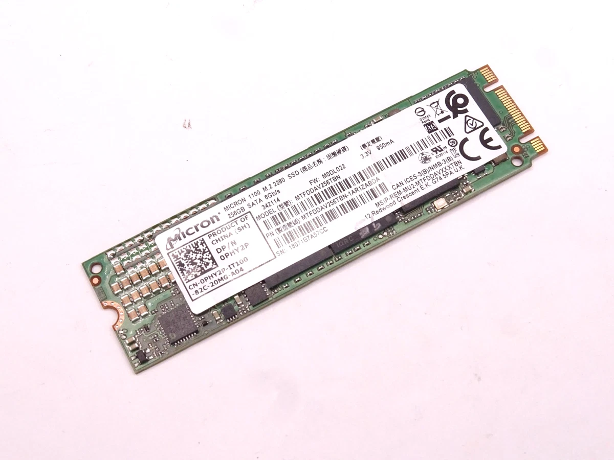 Micron M510 M.2 Sata 256GB Solid State Drive MTFDDAV256MAZ