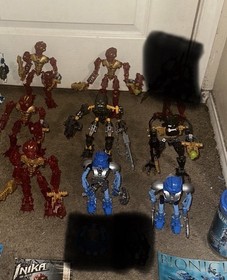 LEGO BIONICLE Lot 11 Figures Inika Berraki Piraka Toa Nuva Complete w/ Manuals