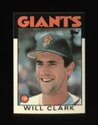 1986 Topps Traded Tiffany WILL CLARK RC #24T NRMT-MT