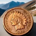 1908 Indian Head Cent Actual Coin Shown - 30