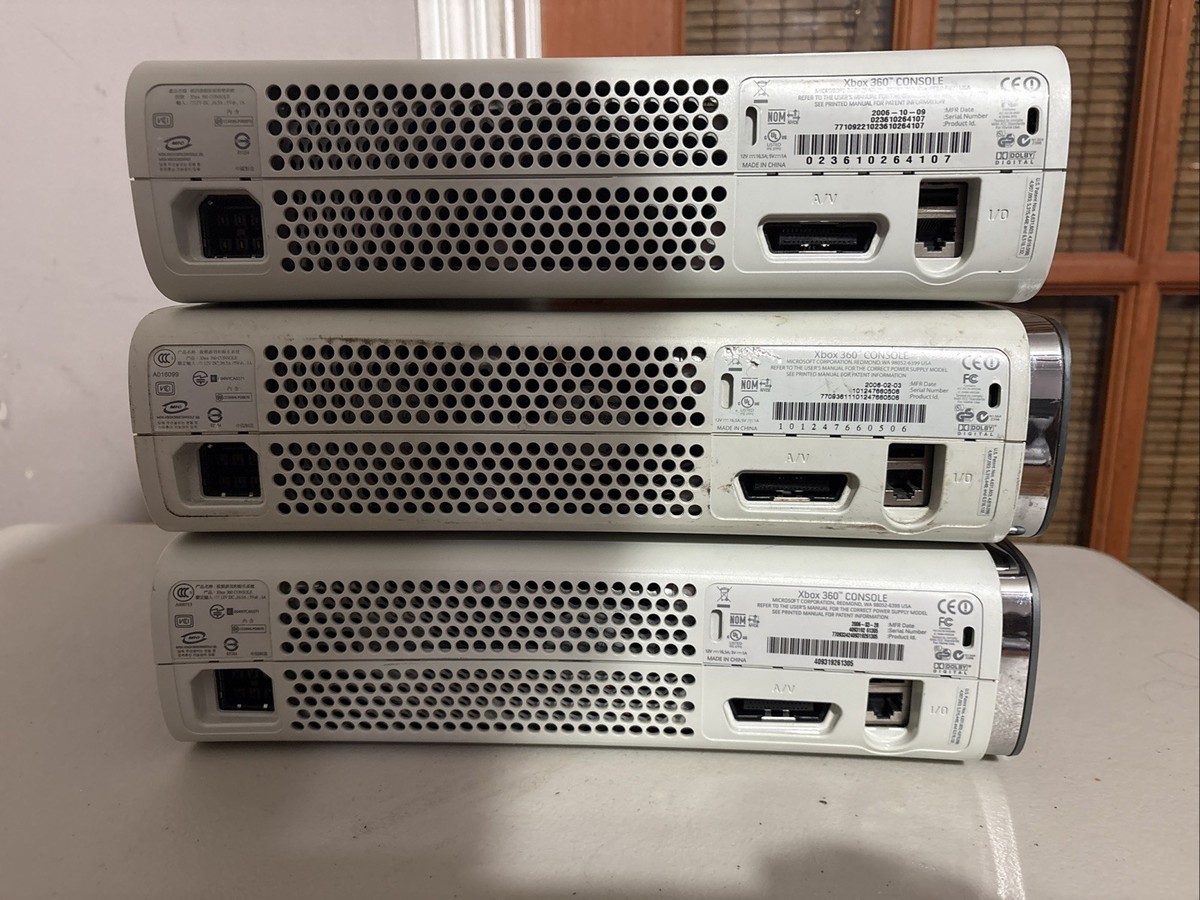 Microsoft Xbox 360 Console Only Untested Parts Or Repair Lot Of