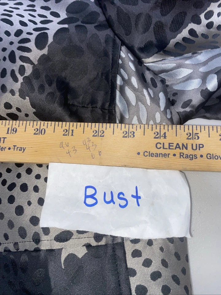 ANNE KLEIN Lined Animal PRINT Button TRENCH jacket COAT size 20W NWT - Image 3 of 4