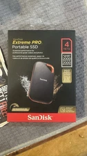 SanDisk - Extreme Pro Portable 4TB External USB-C NVMe SSD - Black