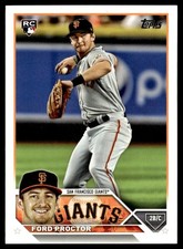 2023 Topps Ford Proctor Rookie San Francisco Giants #472