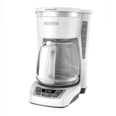 12-Cup Digital Coffee Maker, Programmable Washable Basket Filter Sneak-A-Cup Aut