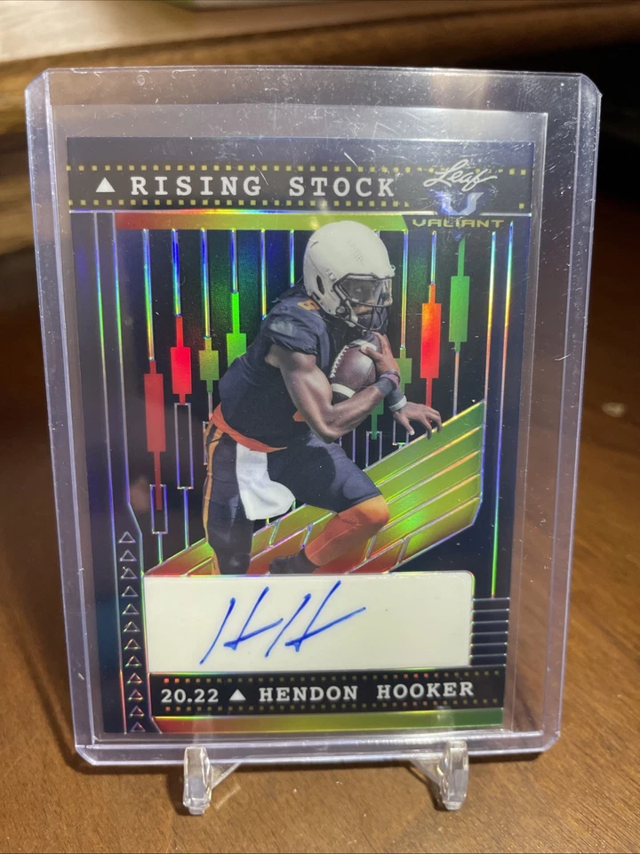 2022 Leaf Valiant - Rising Stock Hendon Hooker #RS-HH1 /20 (AU, RC) - Image 2 of 3