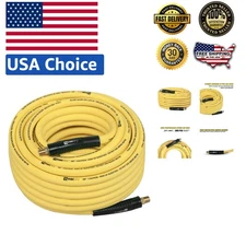 Lightweight 3/8'' x 100ft Hybrid Air Hose - Max 300 PSI for Extreme Conditions