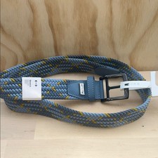 Nike G-Flex Mens Blue Gold Braided Stretch Woven Golf Belt Large 40-42 NEW