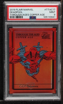 Offres 2019 Flair Marvel Through the Ages Copper Age Deadpool #TTAC-17 PSA 9 COMME NEUF 03kq