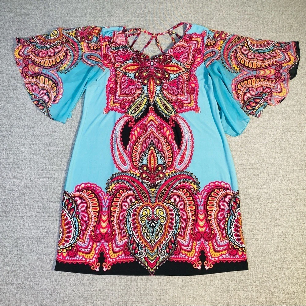 msk short sleeve beaded shift dress Msk Petite Short Sleeve Keyhole Beaded Dress