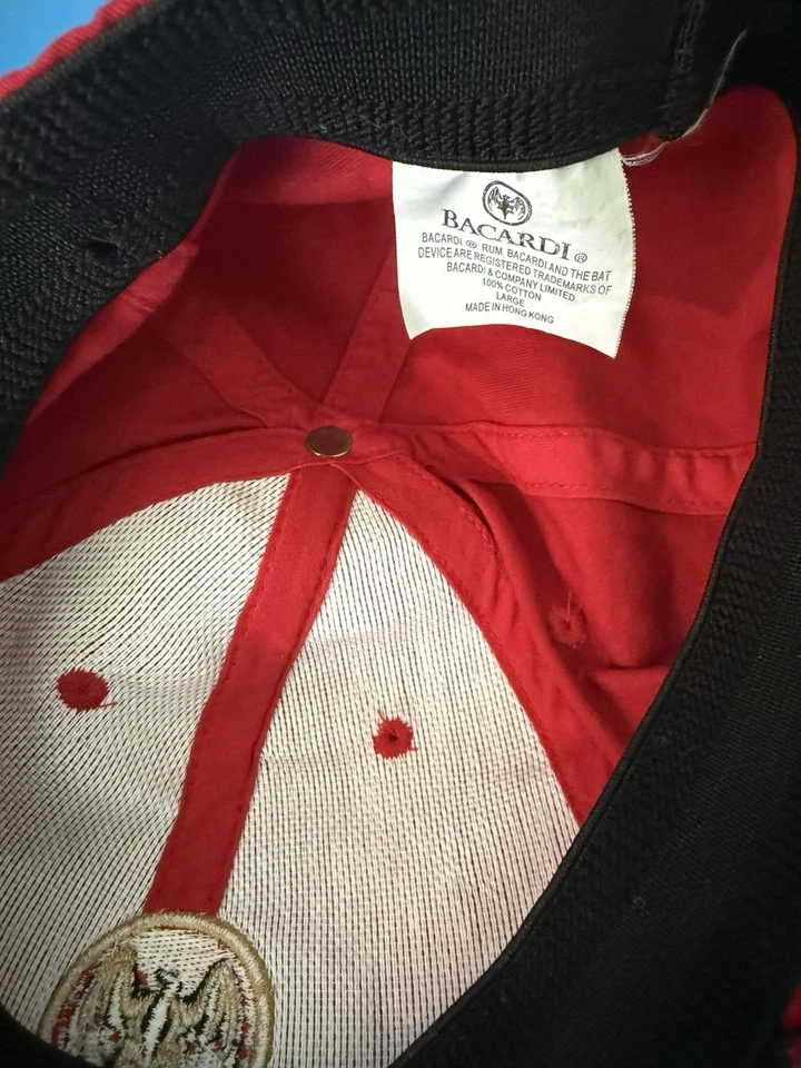 Bacardi Red Baseball Cap and Visor Set - Image 4 of 4