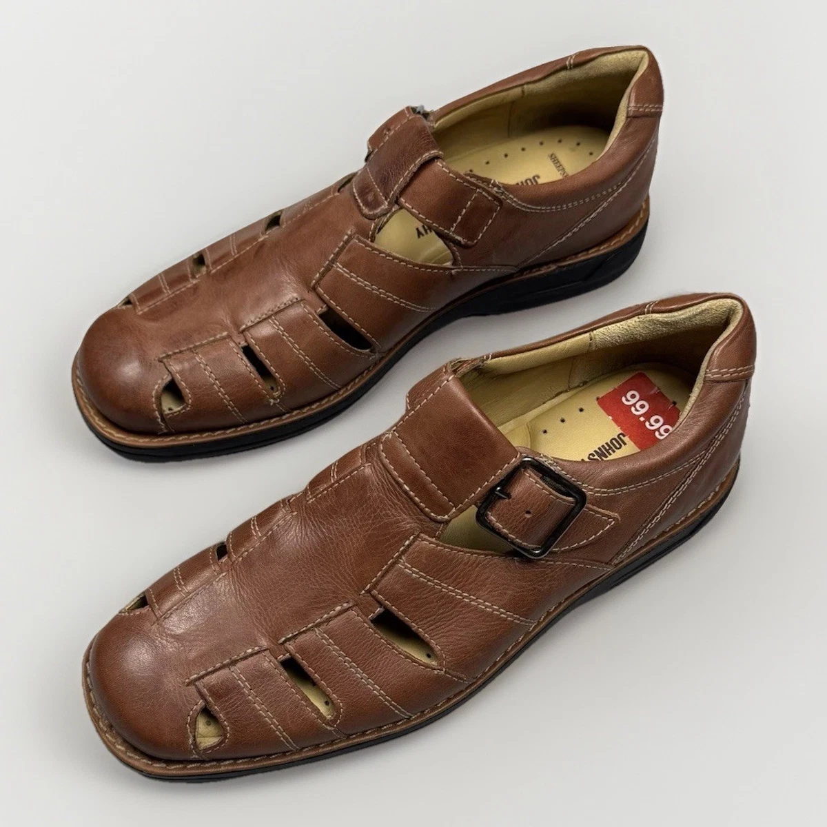 Johnston & Murphy Brown Fisherman Sandals for Men for sale  display picture 2