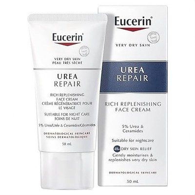 Eucerin Smoothing Face Cream 5% Urea 50ml | Dry Skin Relief Moisturizer
