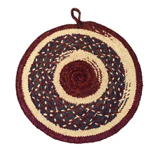 Handmade palm leaf plate, dining table