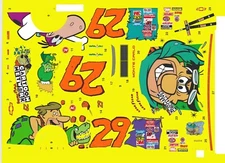 #29 Steve Grissom Cartoon Network Chevy 1996 1/24th Scale Waterslide Decals